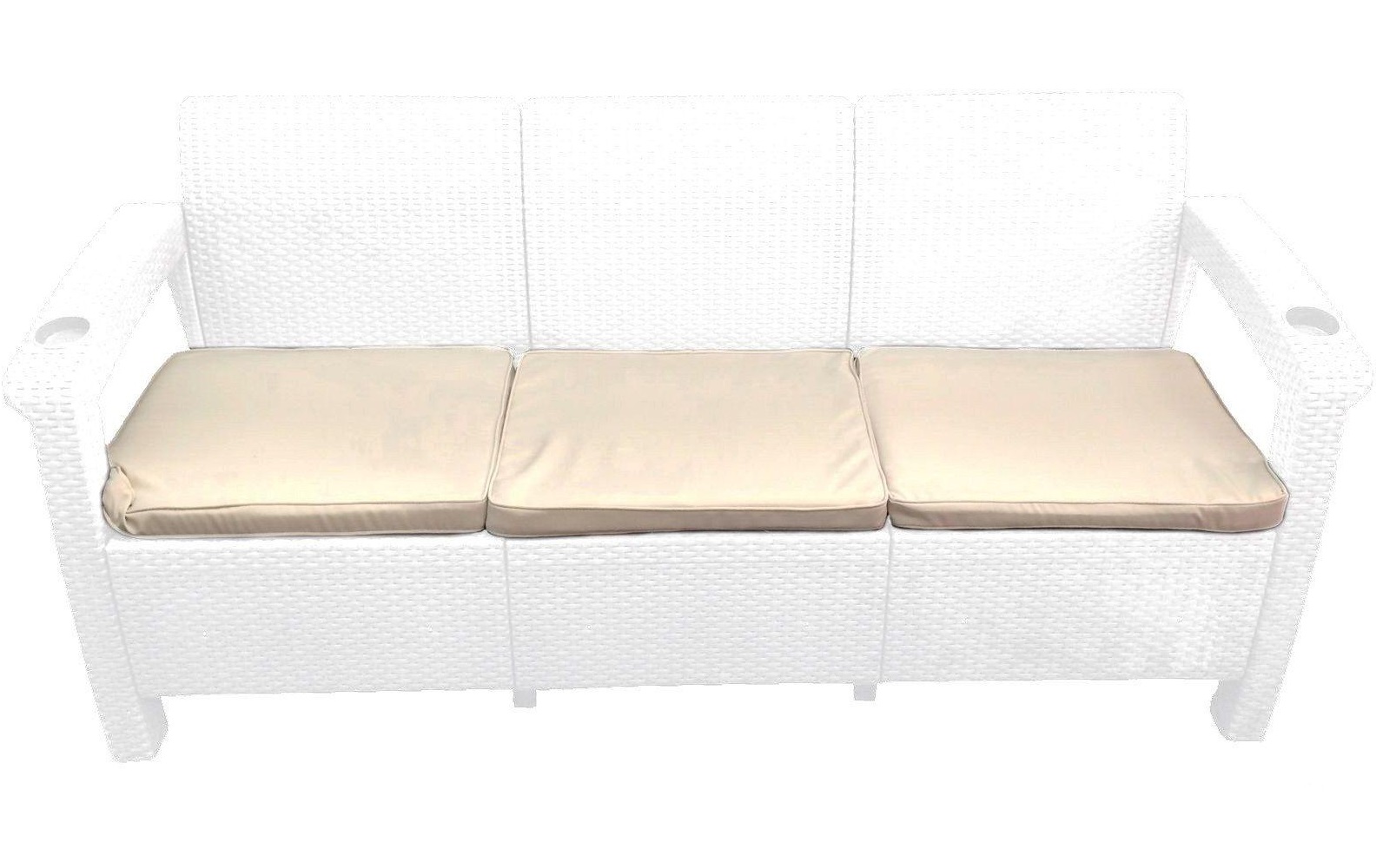 фото Трехместный диван tweet sofa 3 seat белый