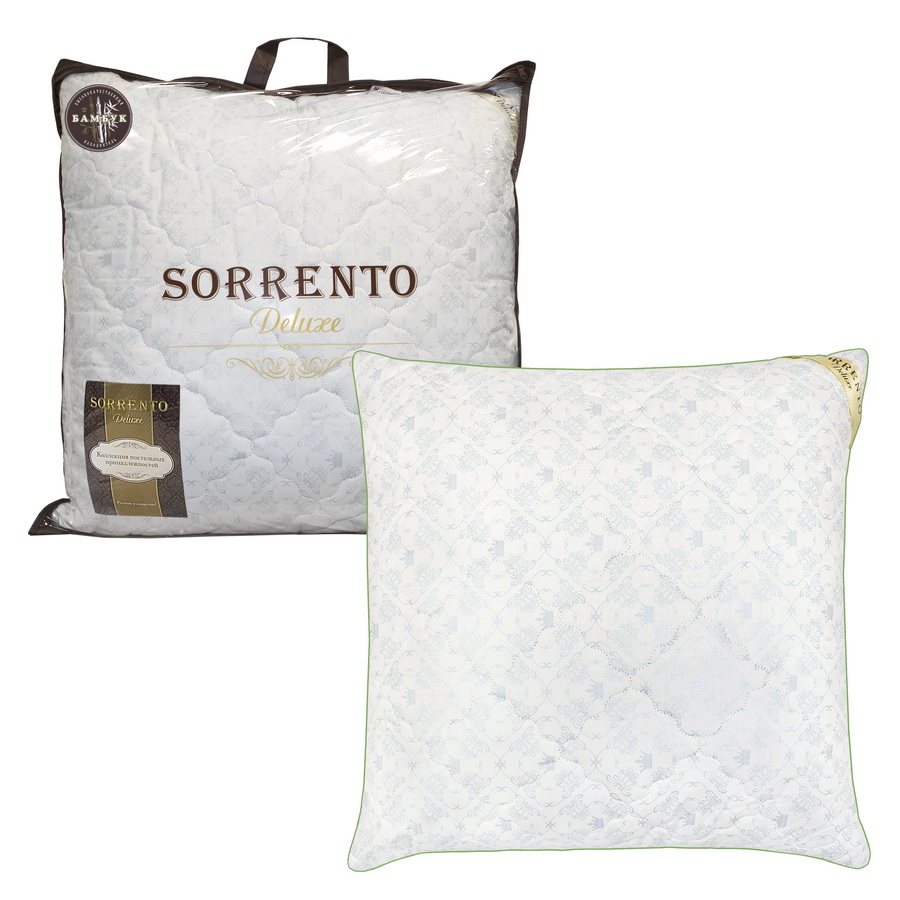 фото Подушка 70*70 "бамбук" стеганная sorrento deluxe _sorrento deluxe_