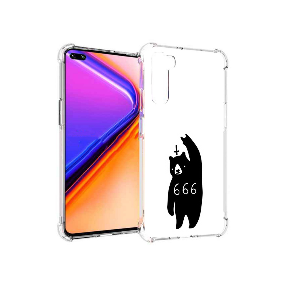 

Чехол MyPads Tocco для OnePlus Nord медведь 666 (PT227045.136.462), Прозрачный, Tocco