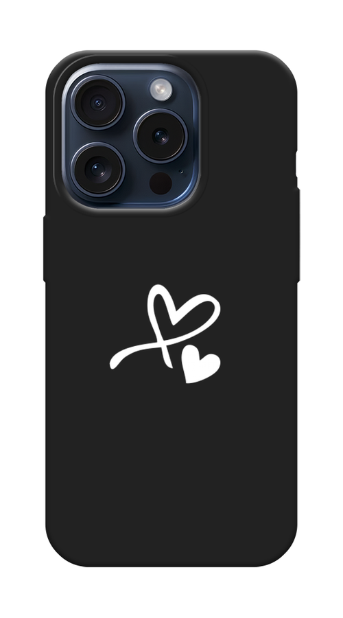 

Чехол Awog на Apple iPhone 15 Pro "Сердечко минимализм", Белый, 15752-1