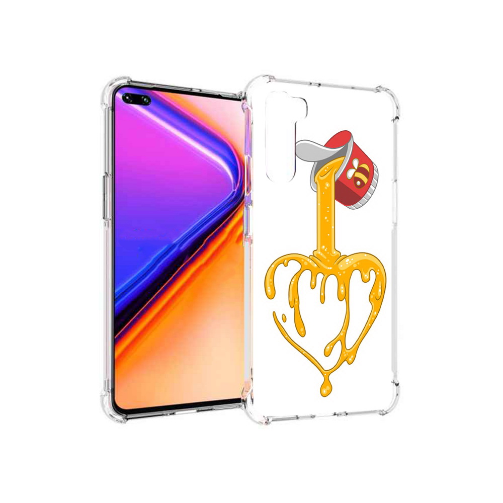 

Чехол MyPads Tocco для OnePlus Nord медовое сердце (PT227045.136.471), Прозрачный, Tocco
