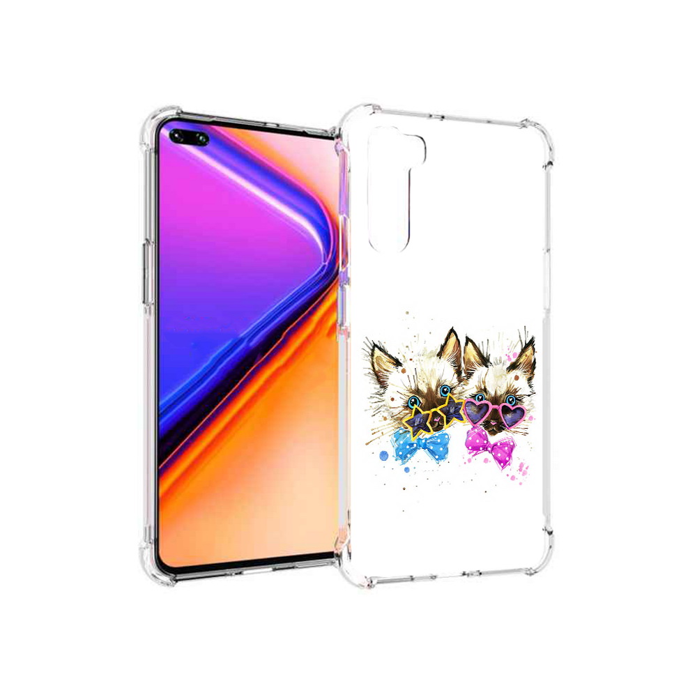 

Чехол MyPads Tocco для OnePlus Nord милые котята (PT227045.136.474), Прозрачный, Tocco