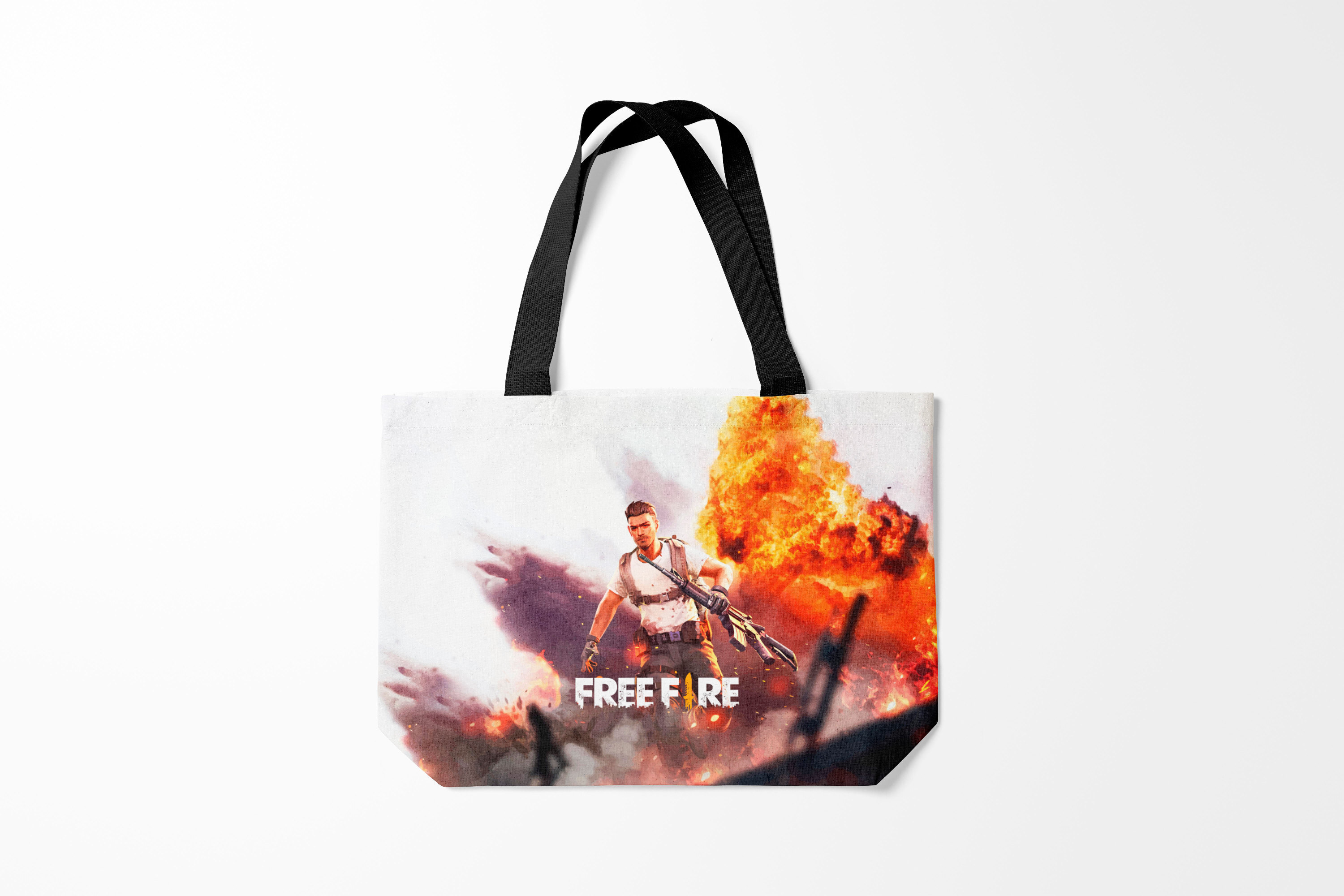 

Сумка шoппер унисекс Burnettie Garena Free Fire, белый, Garena Free Fire