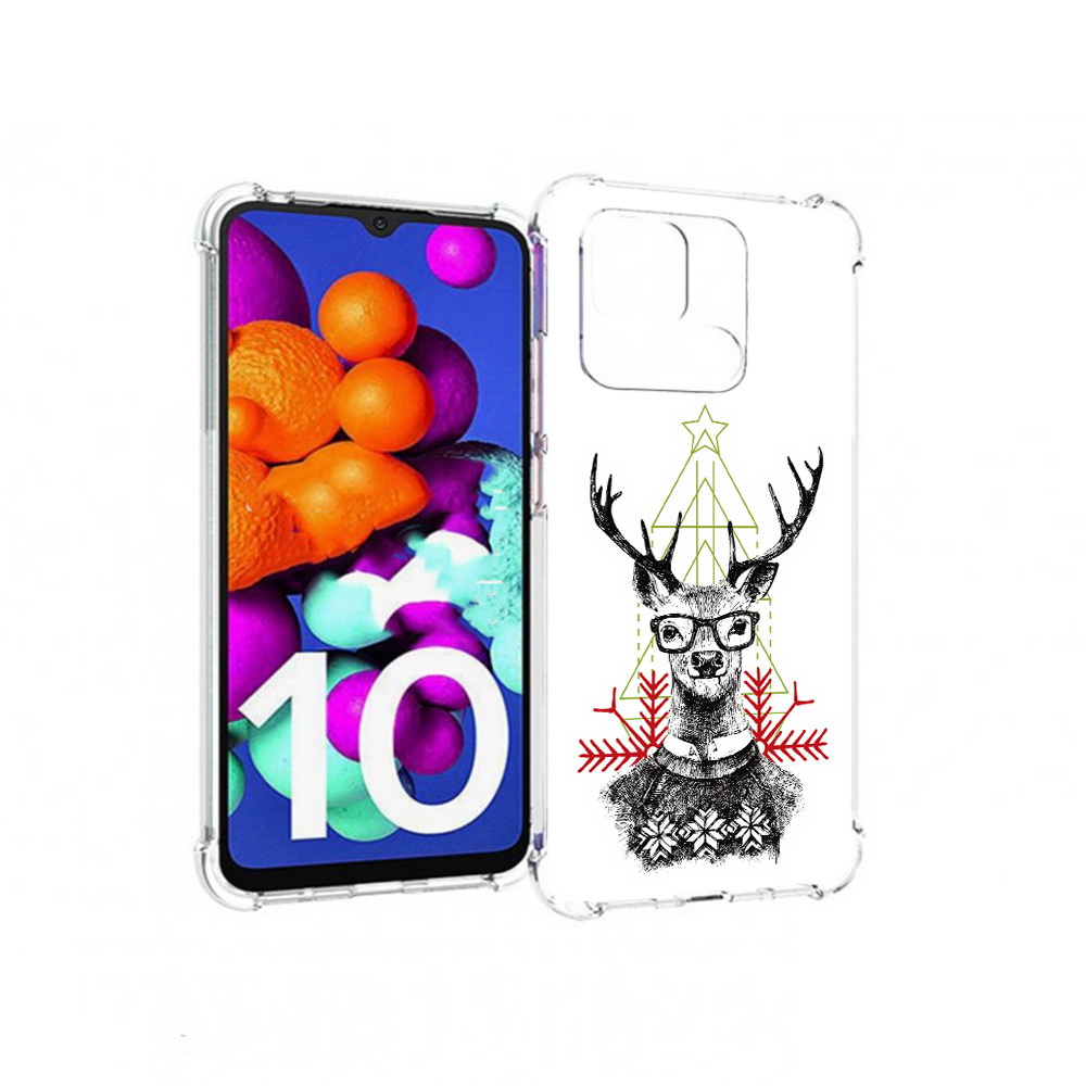 

Чехол MyPads Tocco для Xiaomi Redmi 10C умный олень, Прозрачный, Tocco