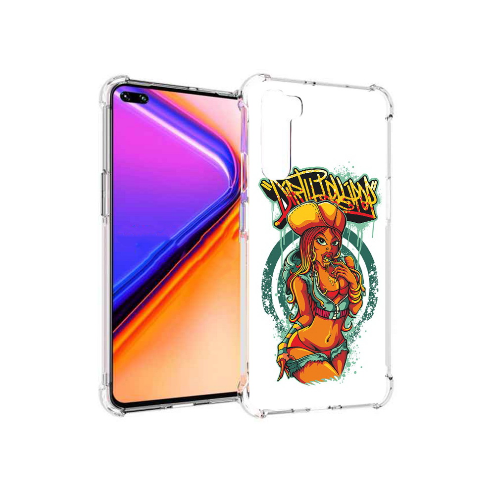 Чехол MyPads Tocco для OnePlus Nord нарисованная девушка комикс (PT227045.136.500)