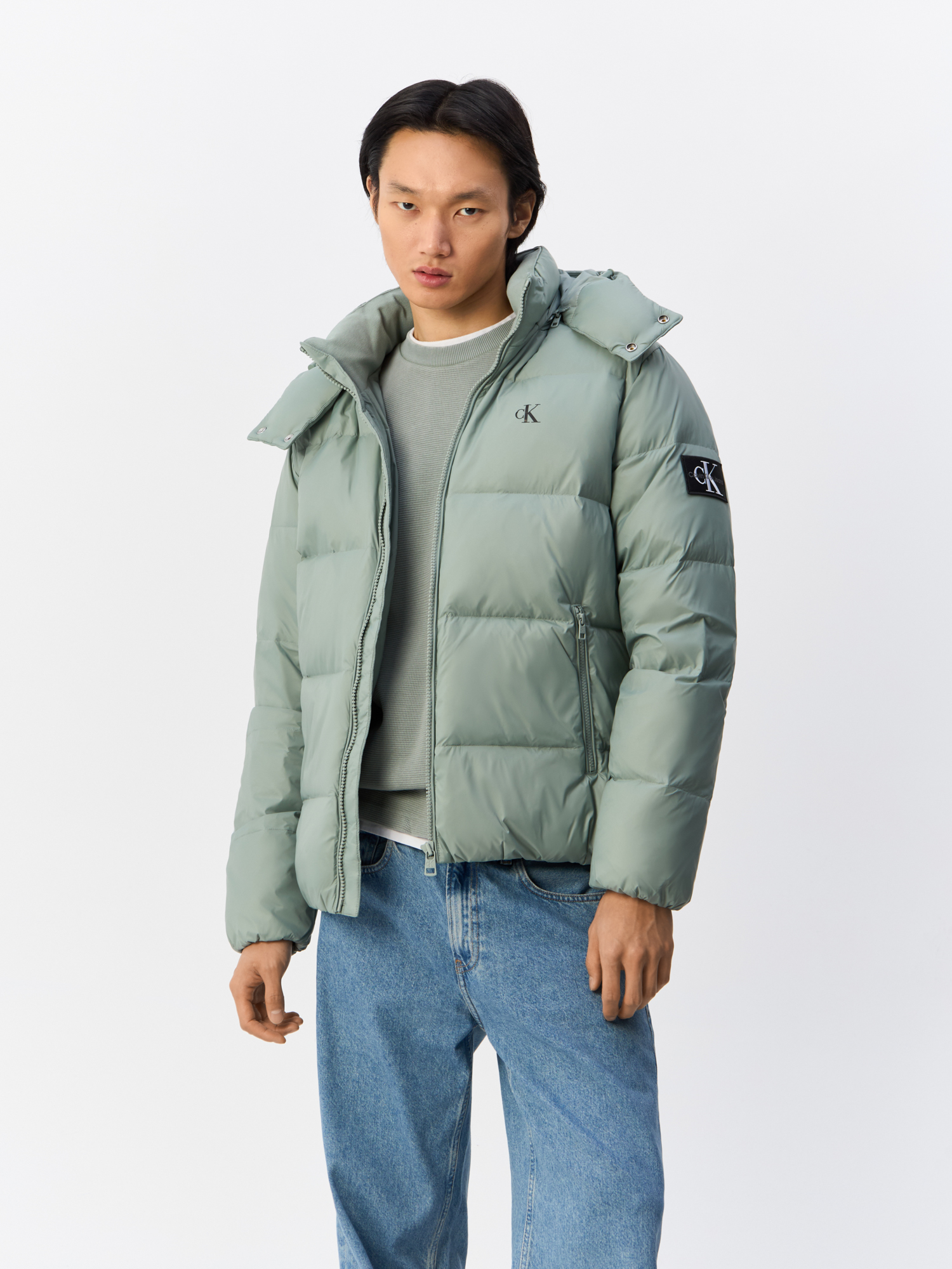 

Куртка мужская Calvin Klein Jeans J30J325946 серая L, Серый, J30J325946