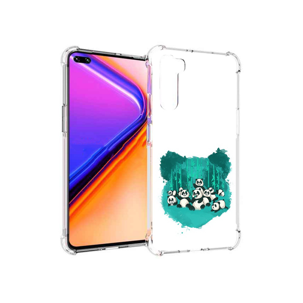 

Чехол MyPads Tocco для OnePlus Nord нарисованные панды (PT227045.136.508), Прозрачный, Tocco