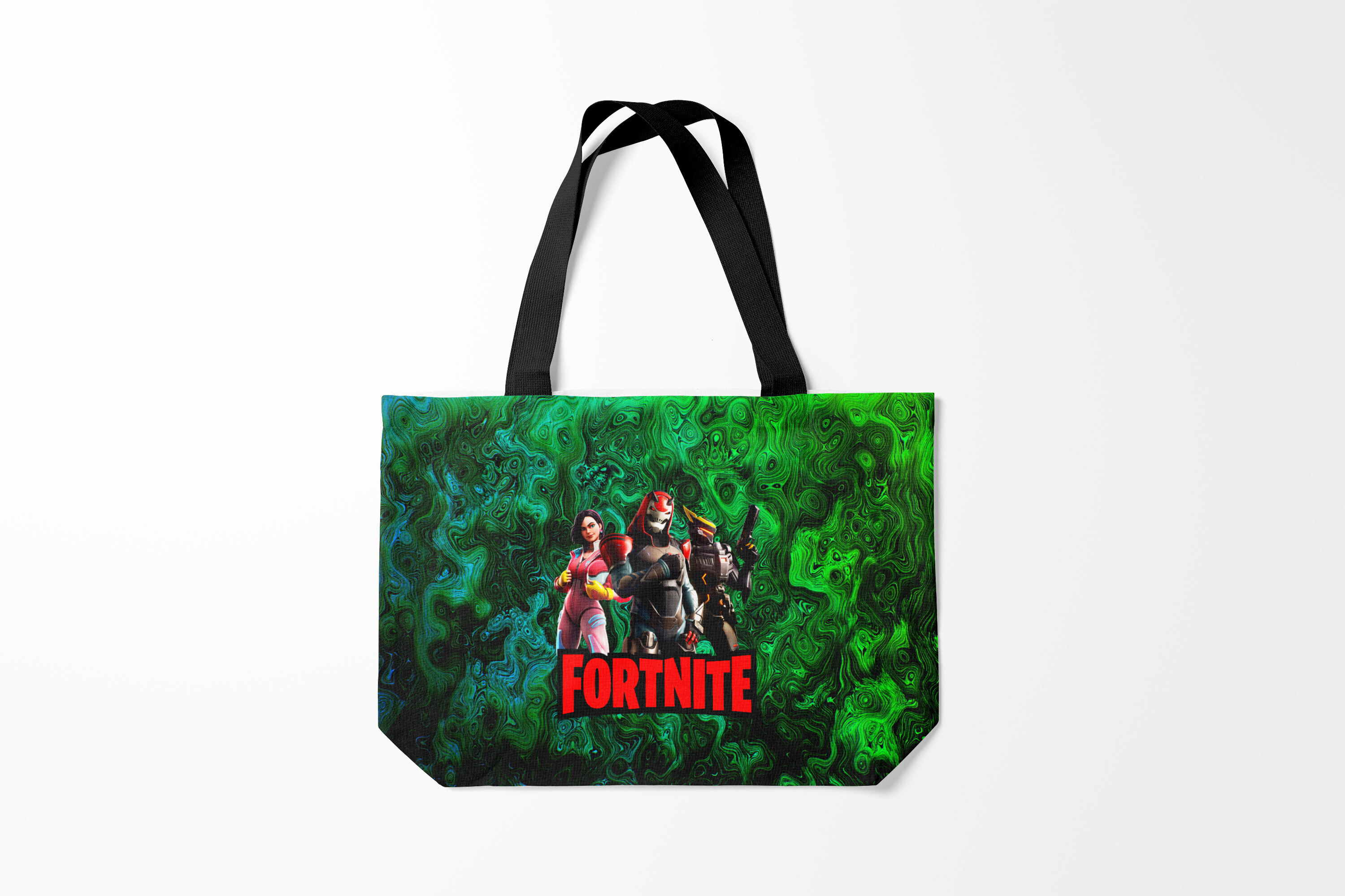 

Сумка шoппер унисекс Burnettie Fortnite Фортнайт Волны, зеленый, Fortnite Фортнайт Волны