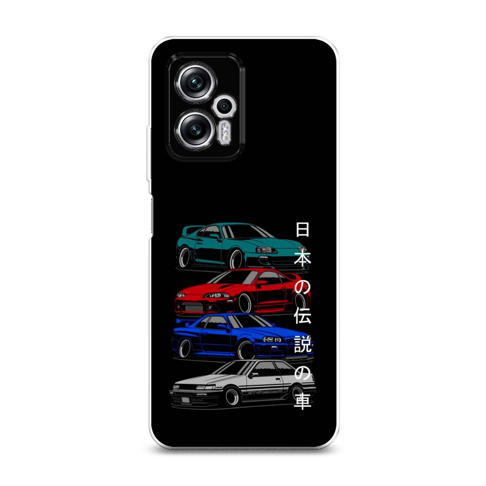 

Чехол Awog на Poco X4 GT "JDM Legend cars", Разноцветный, 315450-5