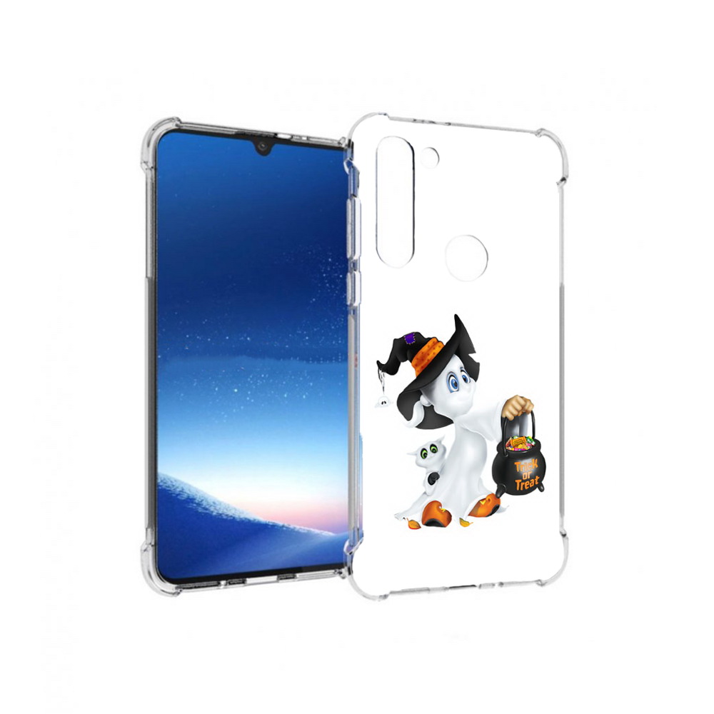 

Чехол MyPads Tocco для Motorola Moto G8 Power Маленький призрак (PT143076.340.113), Прозрачный, Tocco