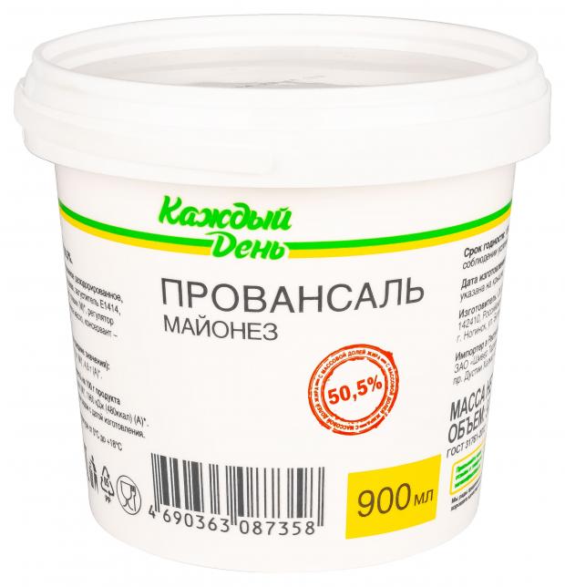 Майонез АШАН «Каждый День» Провансаль 50,5%, 900 мл