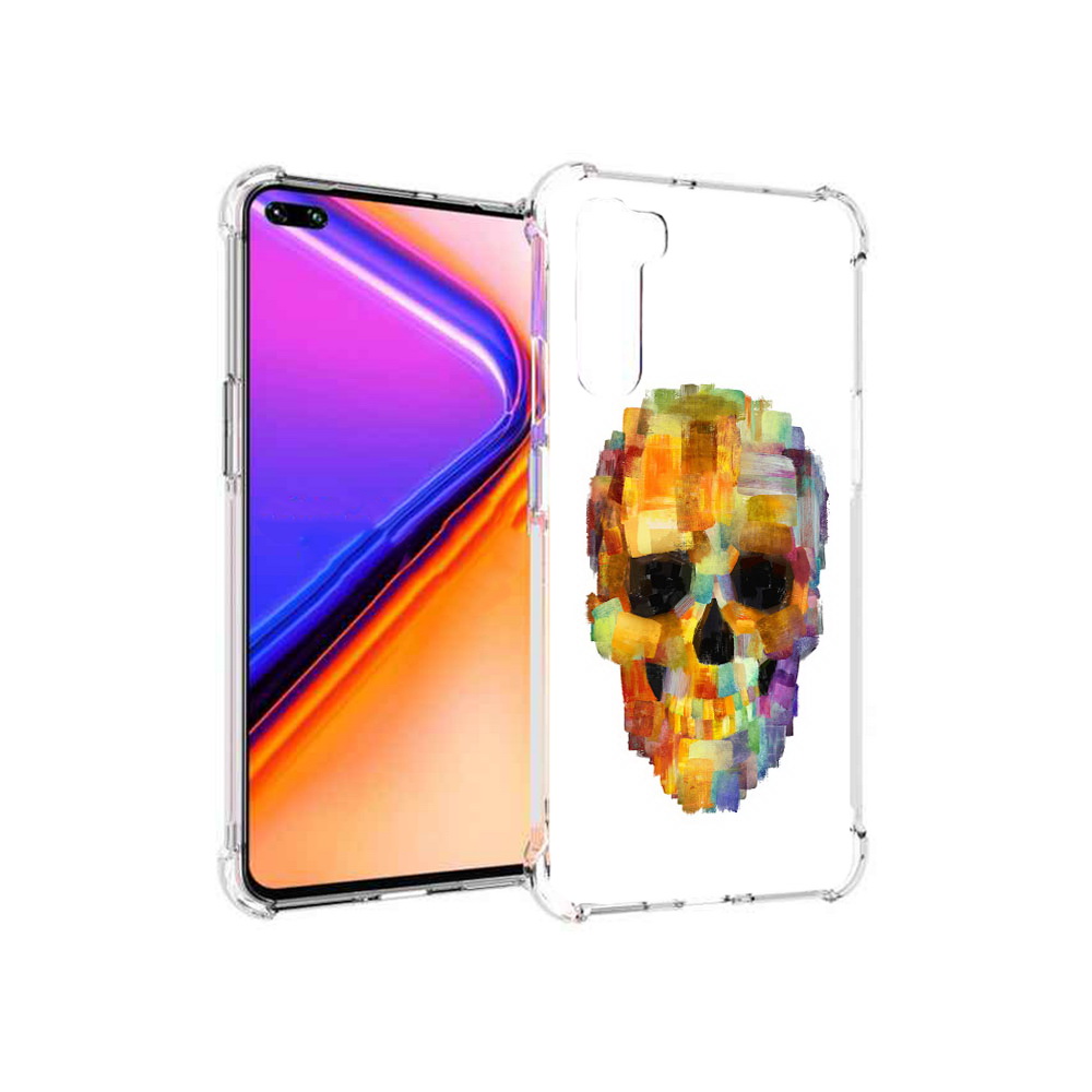 

Чехол MyPads Tocco для OnePlus Nord нарисованный череп (PT227045.136.516), Прозрачный, Tocco