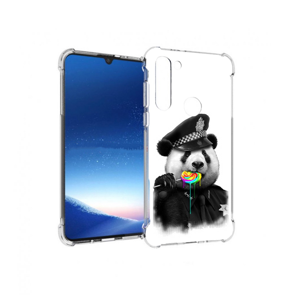 

Чехол MyPads Tocco для Motorola Moto G8 Power Панда полиция (PT143076.340.130), Прозрачный, Tocco