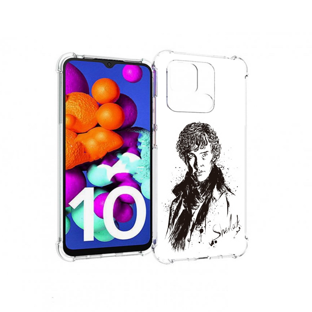

Чехол MyPads Tocco для Xiaomi Redmi 10C шерлок холмс портрет, Прозрачный, Tocco