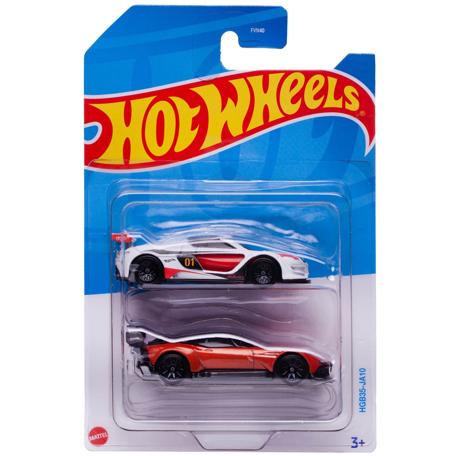 

Набор машинок Mattel Hot Wheels упаковка из 2-х штук №8, Разноцветный