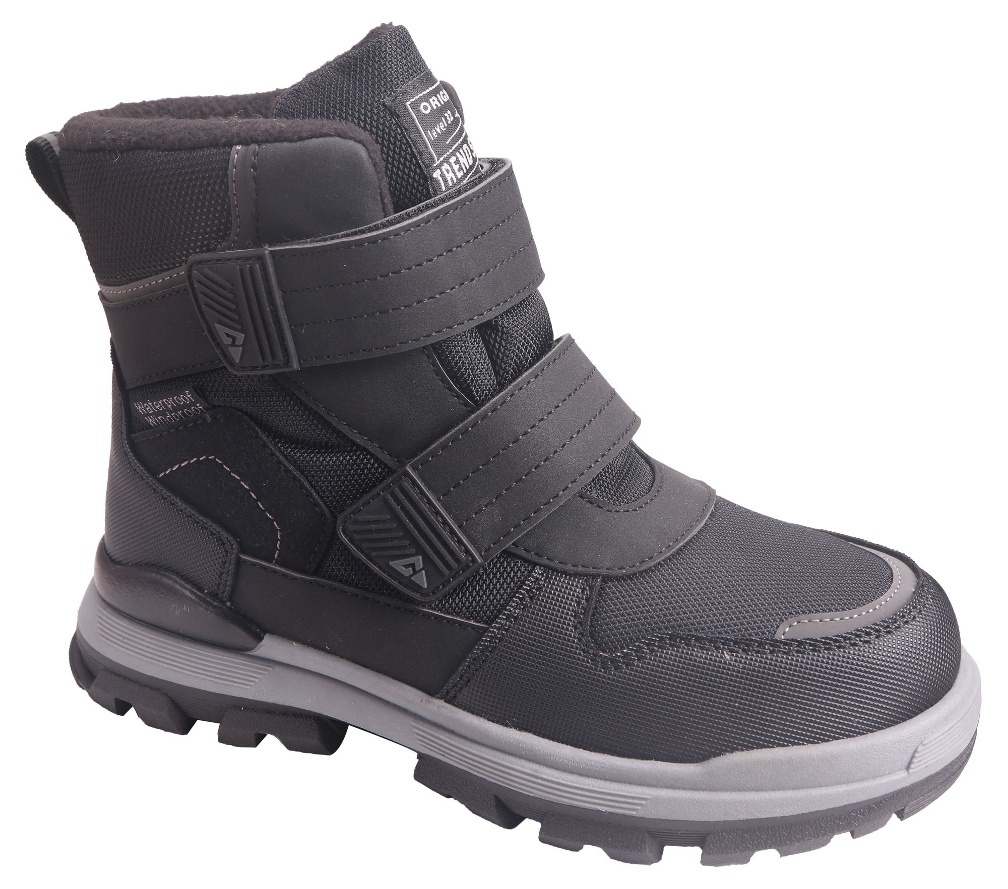 Ботинки Tom-Miki для мальчиков, размер 34, чёрный, T-10724-A