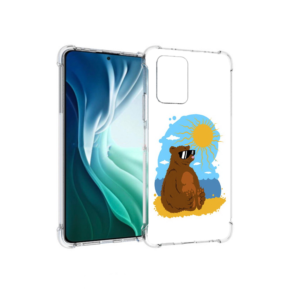 Чехол MyPads Tocco для Xiaomi Redmi Note 10 Pro 5G медведь на чиле (PT162244.283.468)