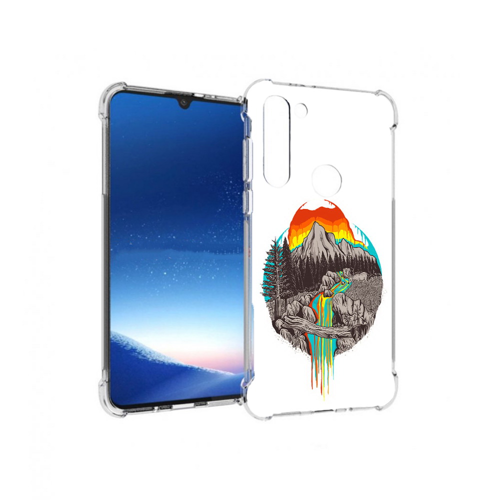 

Чехол MyPads Tocco для Motorola Moto G8 Power Радужный водопад (PT143076.340.144), Прозрачный, Tocco
