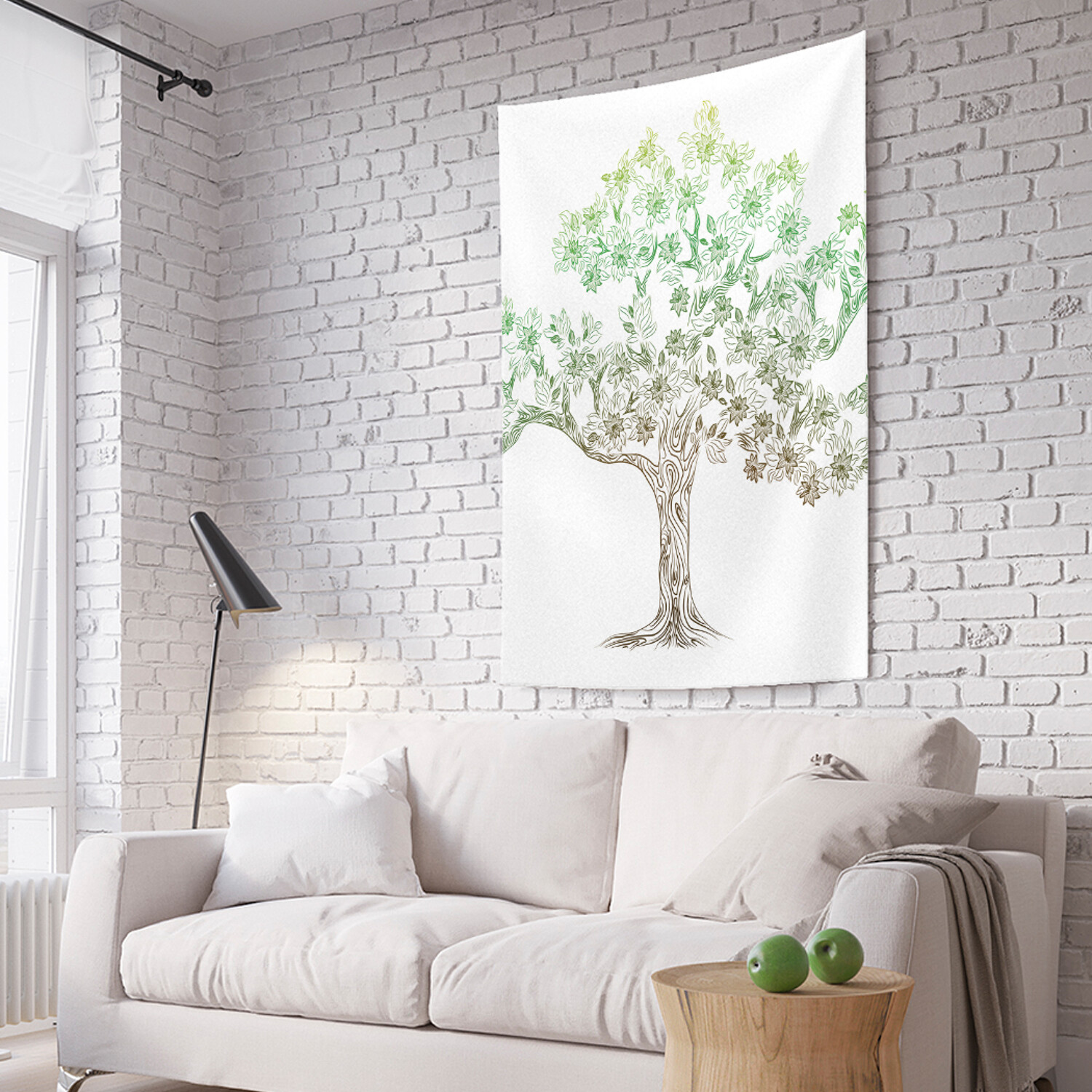 

Вертикальное фотопанно на стену JoyArty Цветочное дерево 150x200 см, Цветочное дерево