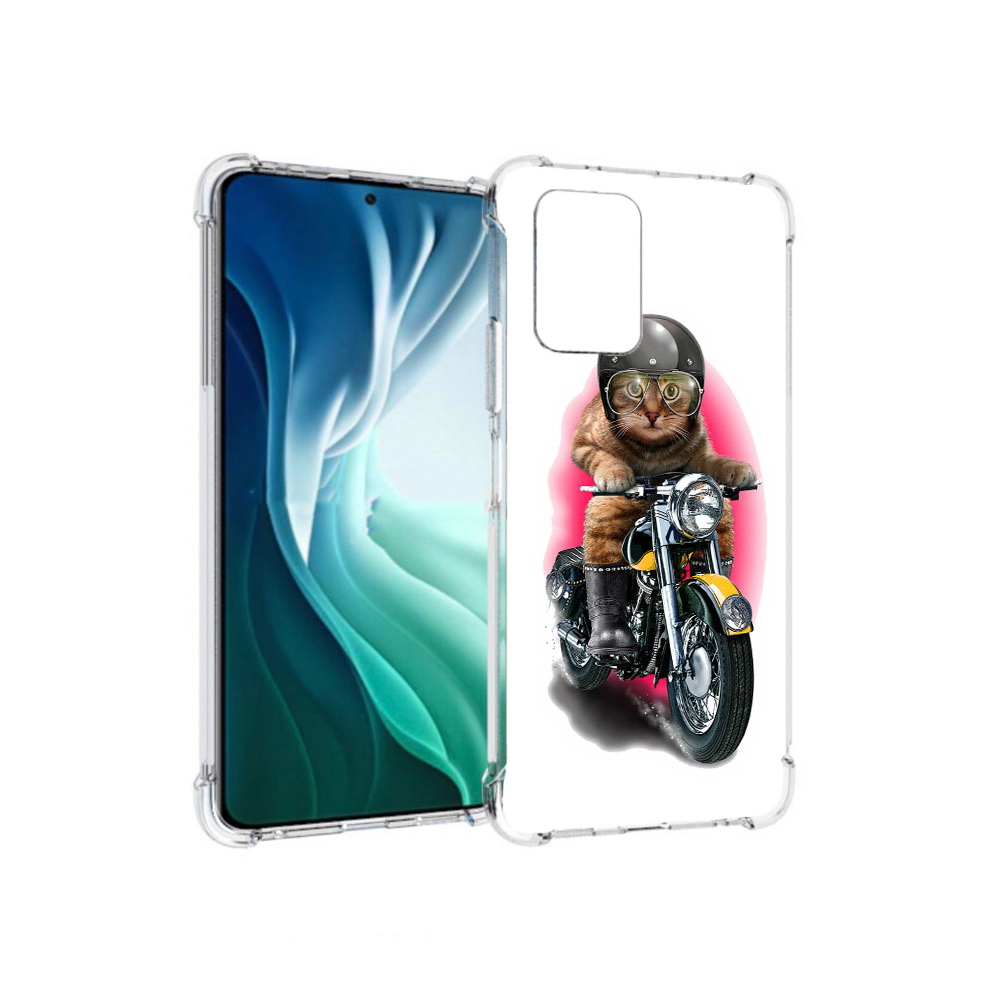 Чехол MyPads Tocco для Xiaomi Redmi Note 10 Pro 5G мото-кот (PT162244.283.485)