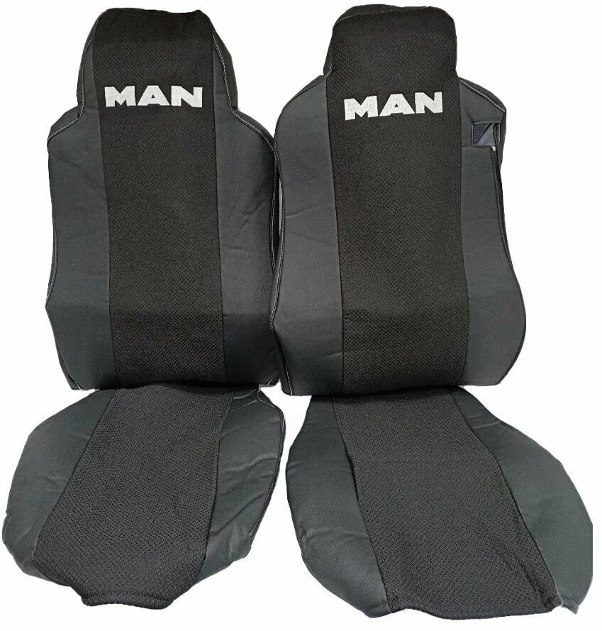 

Автомобильные чехлы из экокожи и жаккарда для MAN TGA/TGM/TGL/TGS/TGX (2000-) (черные), Черный, MAN-Cover_Экокожа_Жаккард