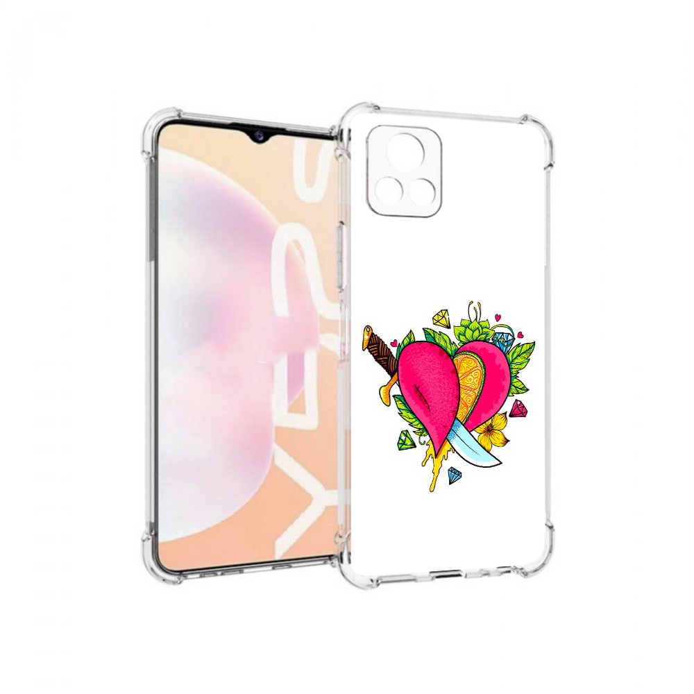 

Чехол MyPads Tocco для Vivo Y52s Фруктовое сердце, Прозрачный, Tocco