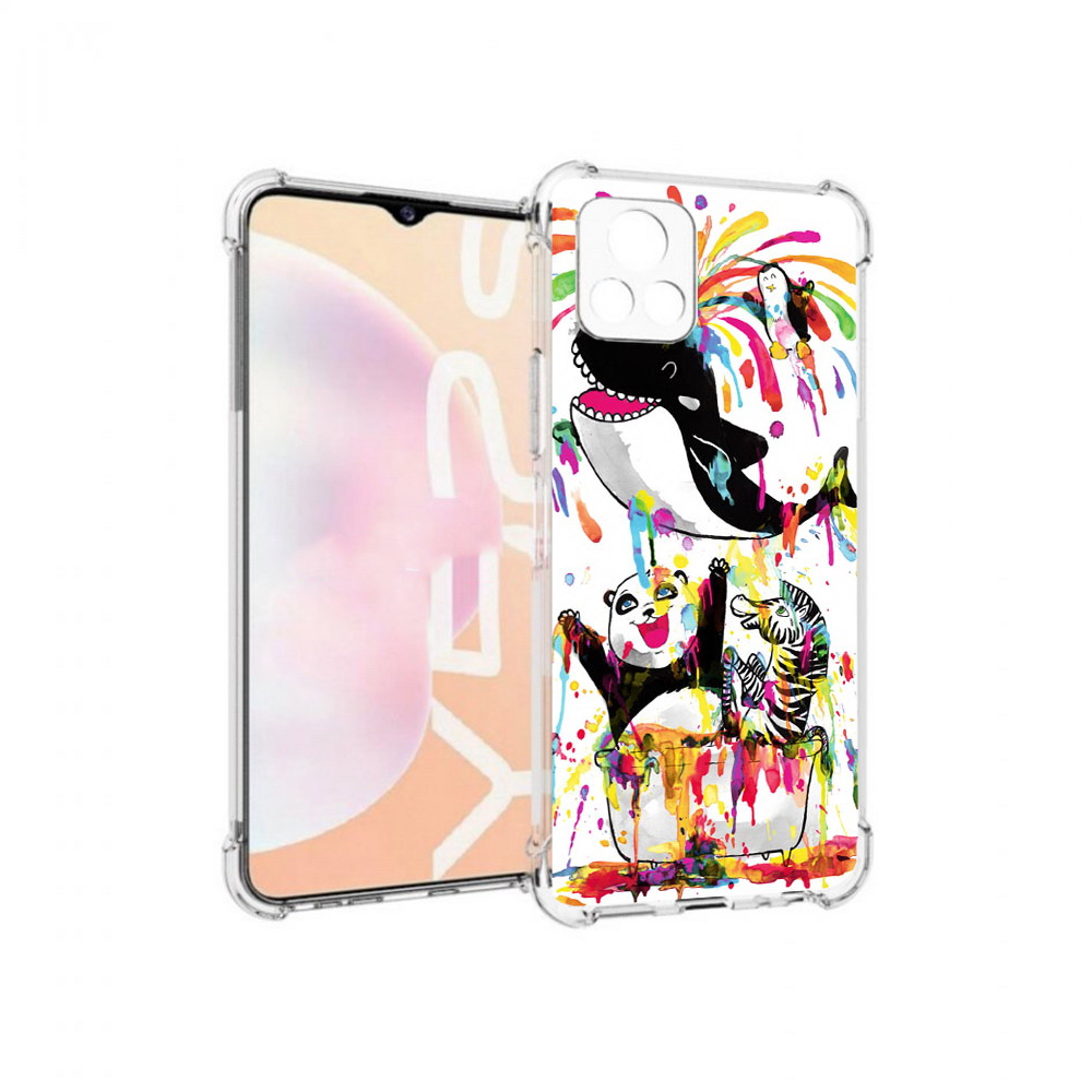 

Чехол MyPads Tocco для Vivo Y52s Хиппи кит, Прозрачный, Tocco