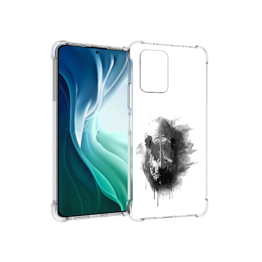 Чехол MyPads Tocco для Xiaomi Redmi Note 10 Pro 5G носорог (PT162244.283.523)