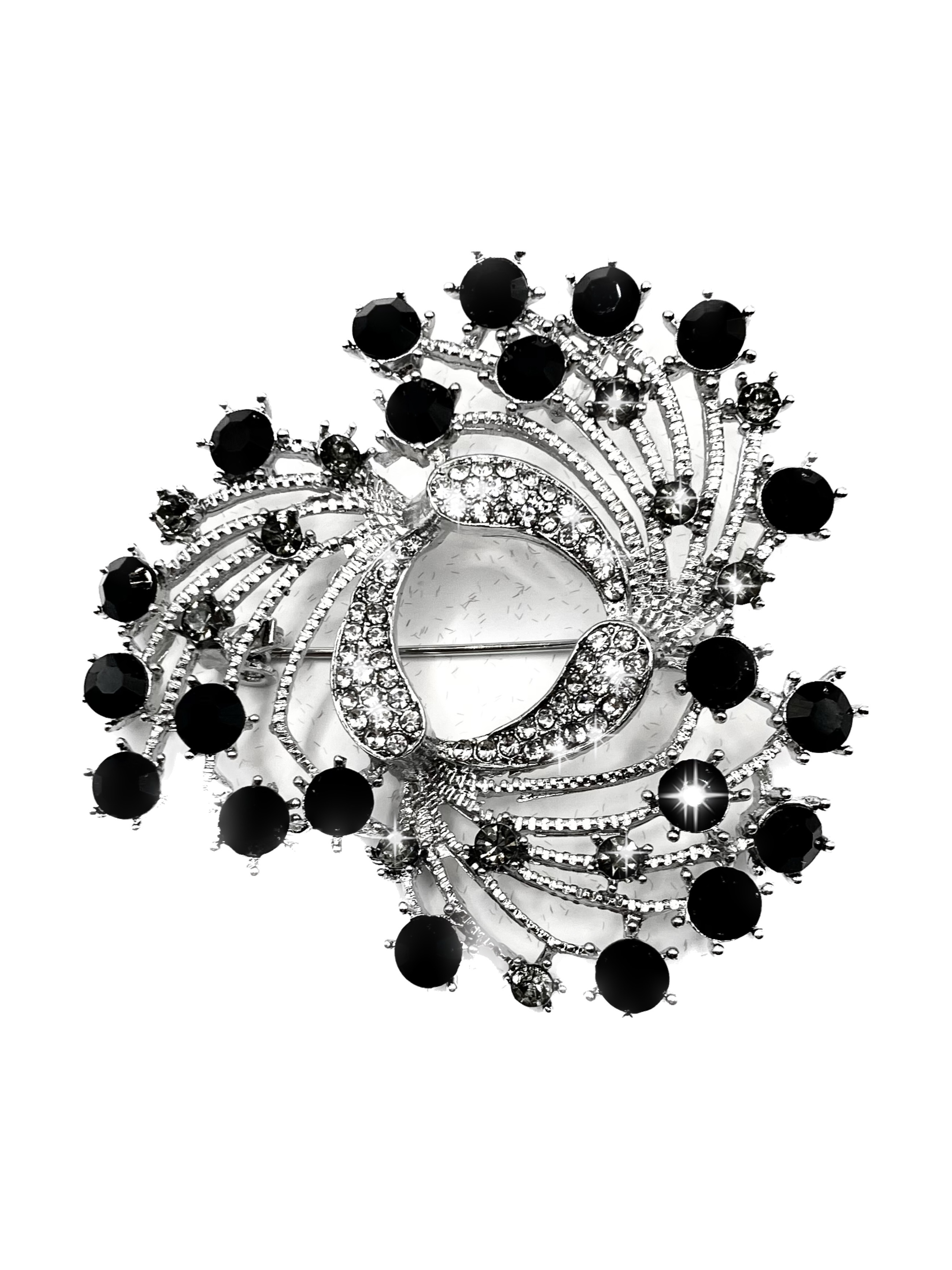 

Брошь из бижутерного сплава KIMSTELS 4212, swarovski/кристаллы, 4212