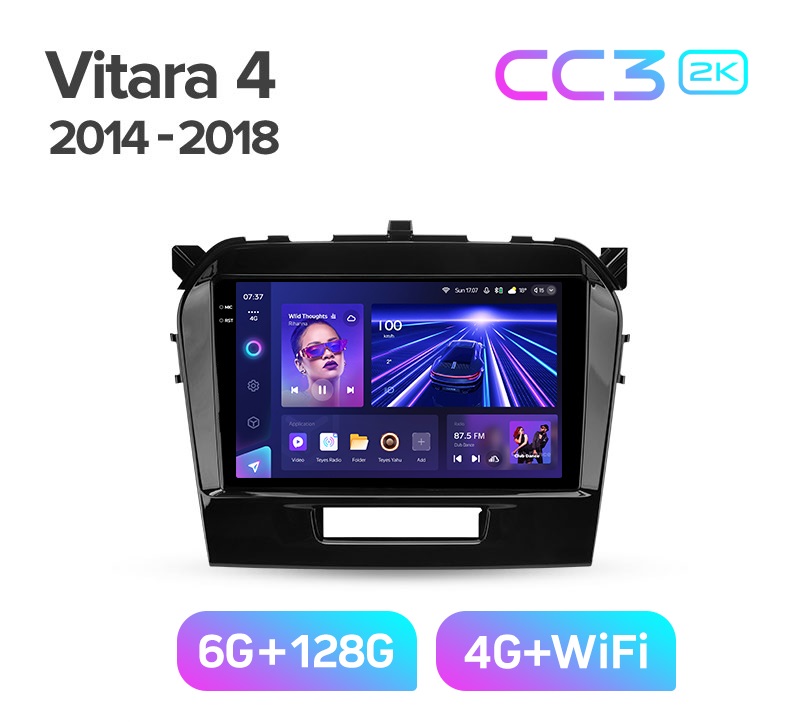 Магнитола TEYES SUZUKI VITARA 2014-2018 г CC3 2K 6128ГБ 4189000₽