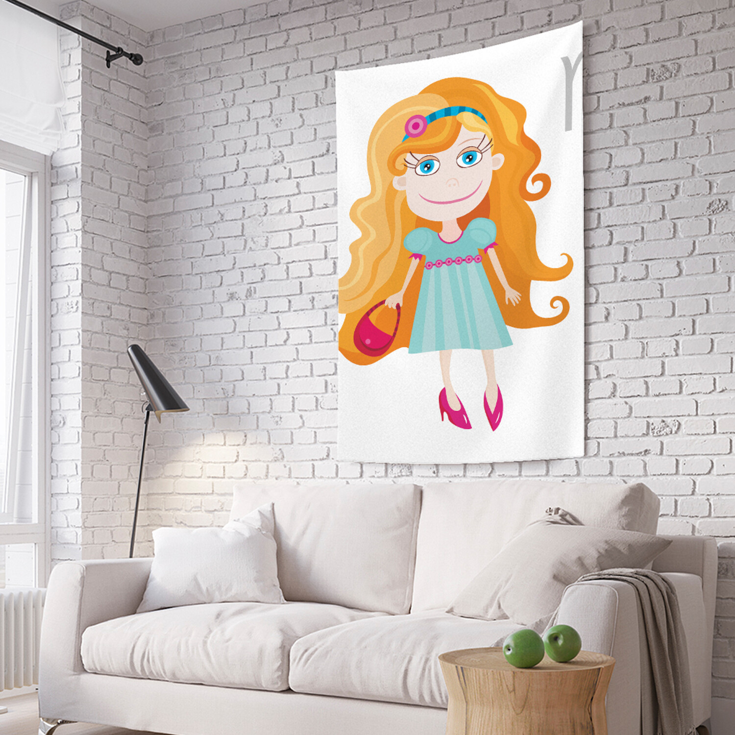 

Вертикальное фотопанно на стену JoyArty Малышка Дева в туфельках 150x200 см, Малышка Дева в туфельках