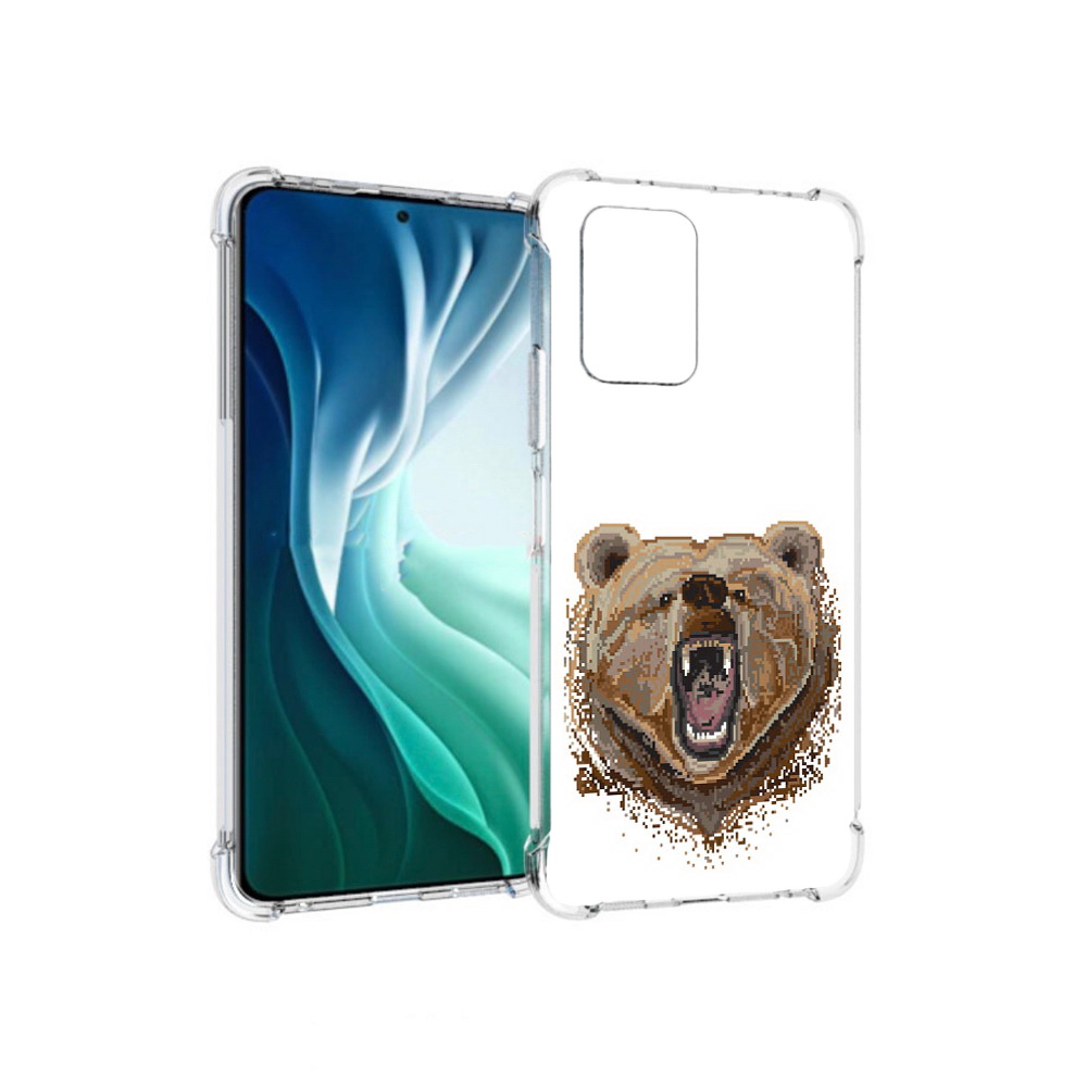 Чехол MyPads Tocco для Xiaomi Redmi Note 10 Pro 5G пиксельный медведь (PT162244.283.539)