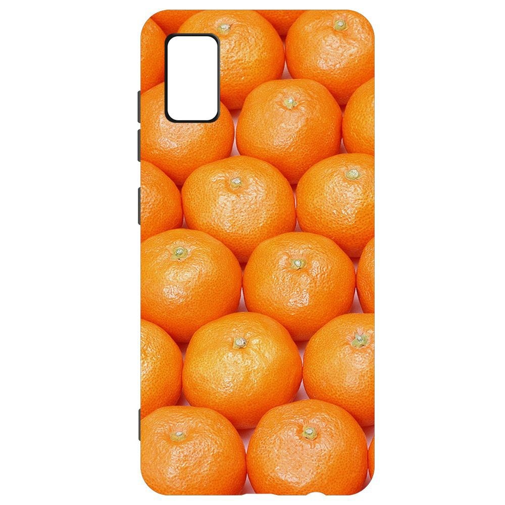 

Чехол-накладка Krutoff Софт Кейс Мандаринки для Samsung Galaxy A41 (A415) черный