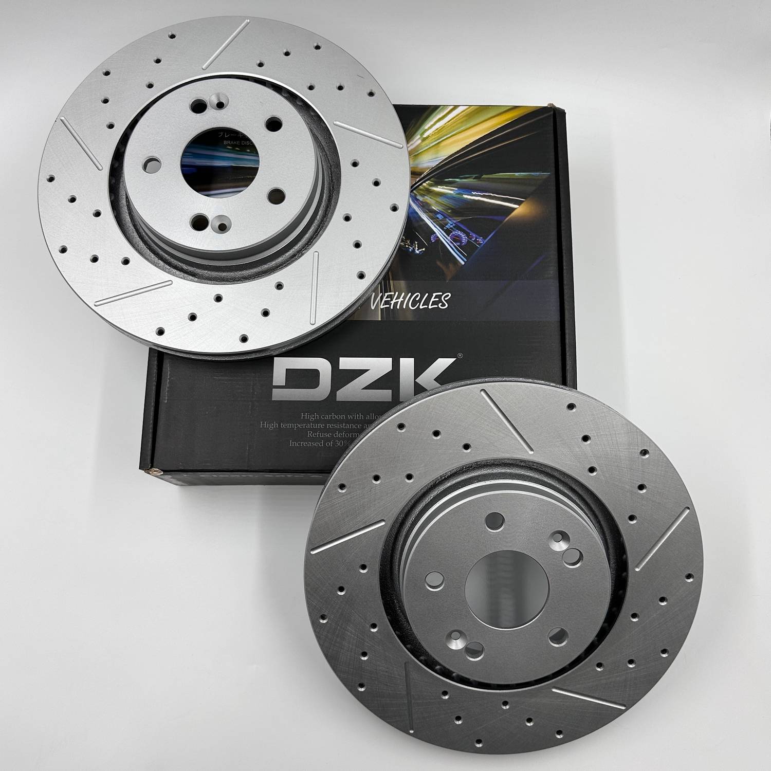 Комплект тормозных дисков DZK DZK21872 передних для Chery, Exeed, Omoda 2 шт