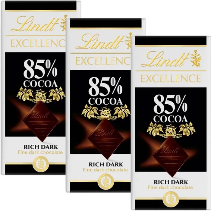 Шоколад Lindt Excellence горький 85% какао, 3 шт по 100 г