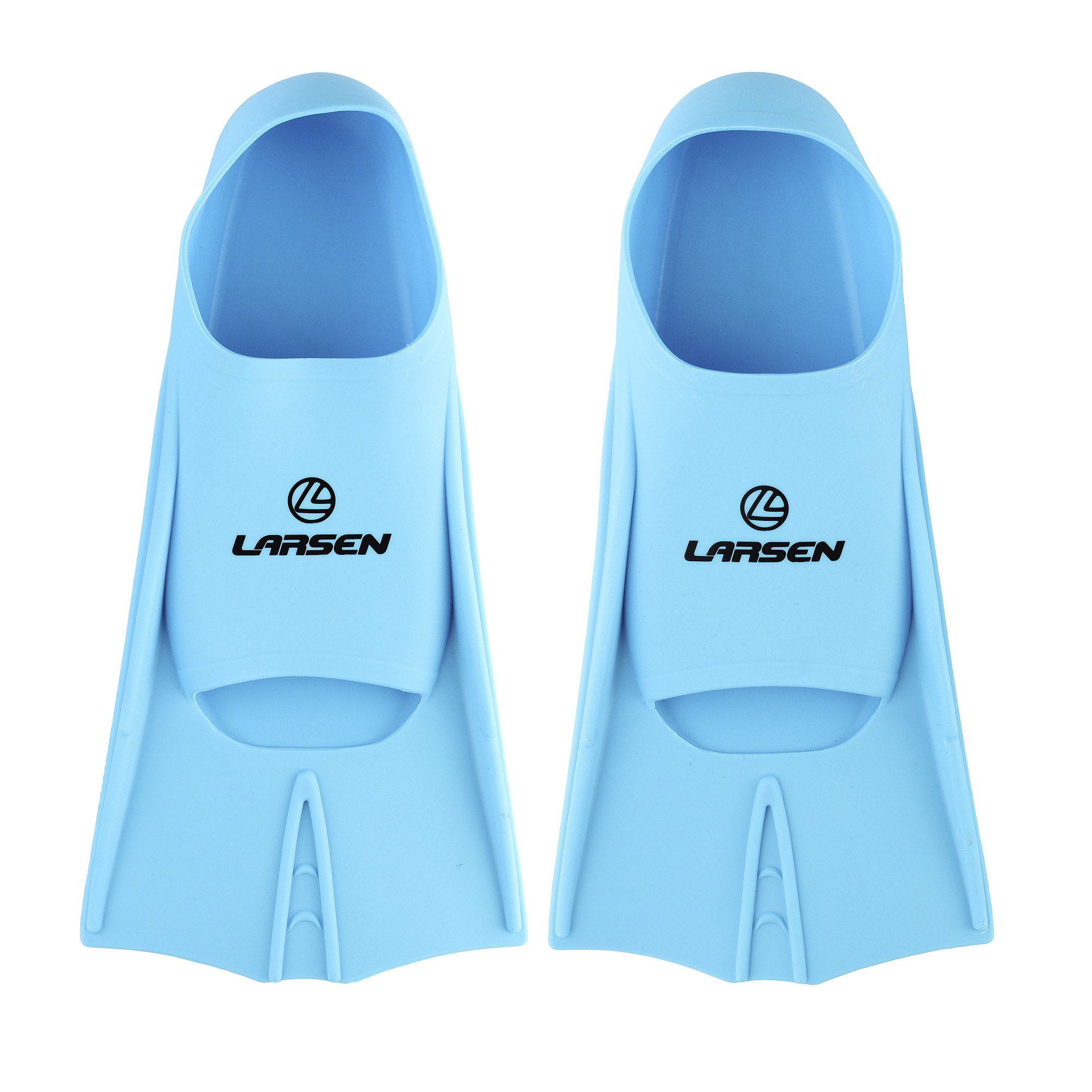 Ласты Larsen 6975 укороченные силиконовые голубые размер 36-38
