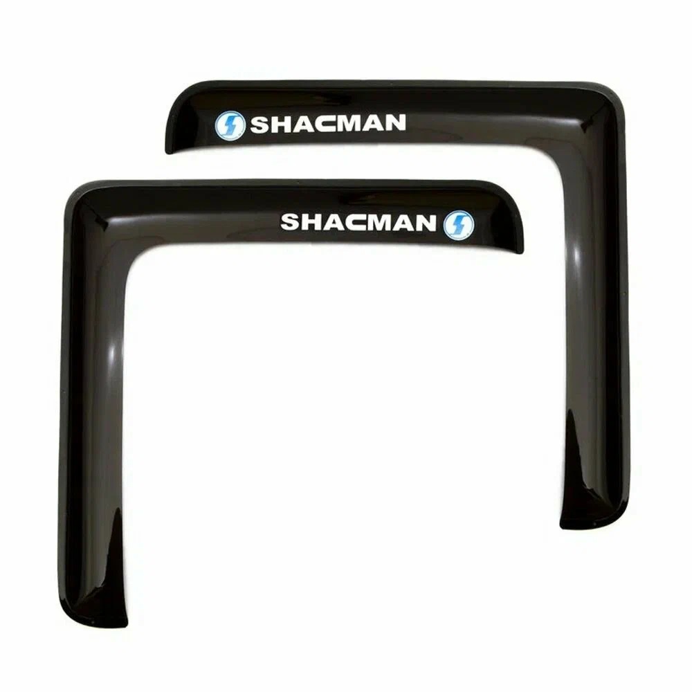 

Дефлектор двери (ветровик) с лого на SHAANXI-SHACMAN F3000, полный угол, SHAANXI-SHACMAN_черный
