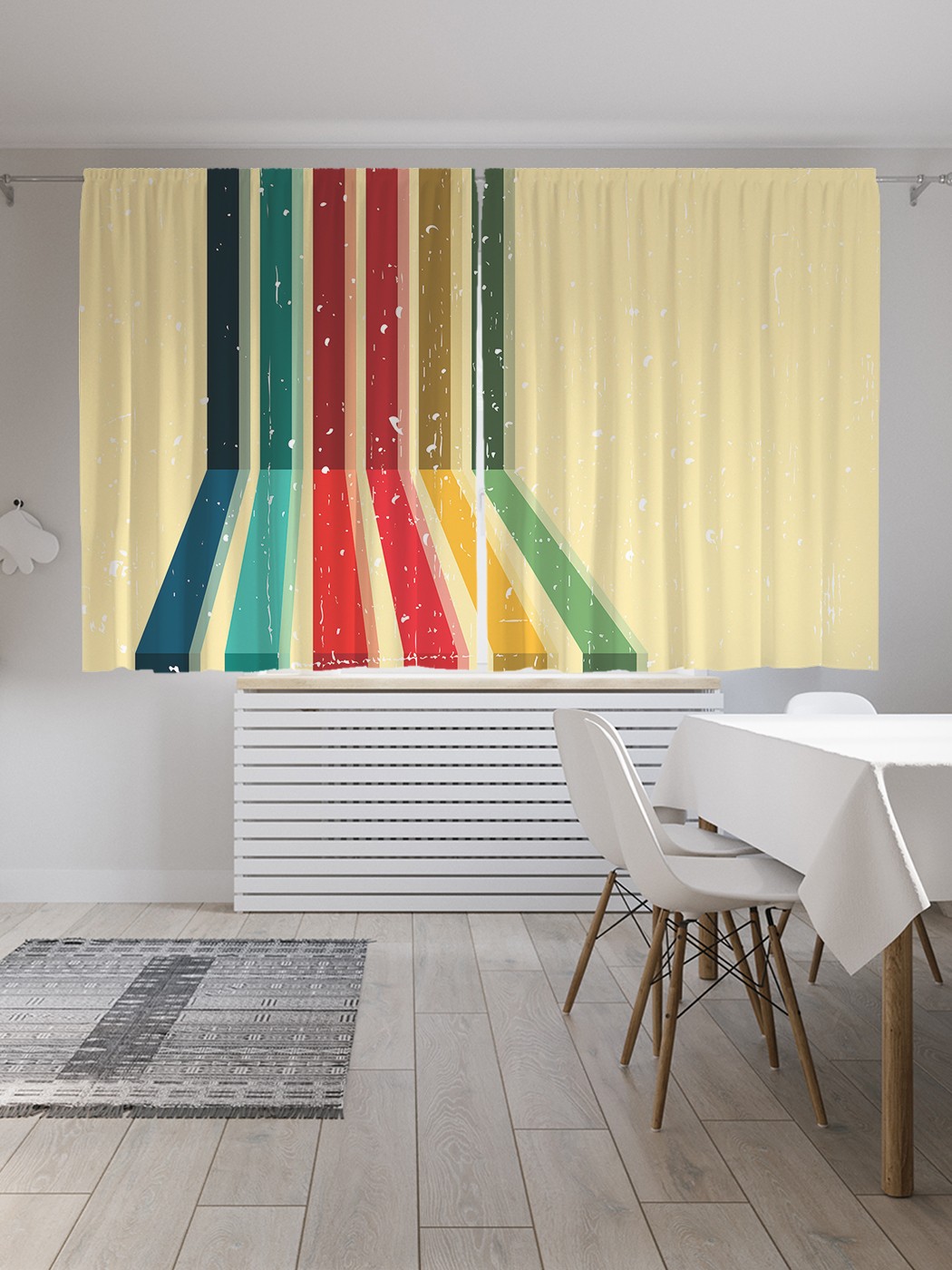 

Классические шторы JoyArty "Радужная дорога", серия Oxford DeLux, 2 полотна 145x180 см, Радужная дорога