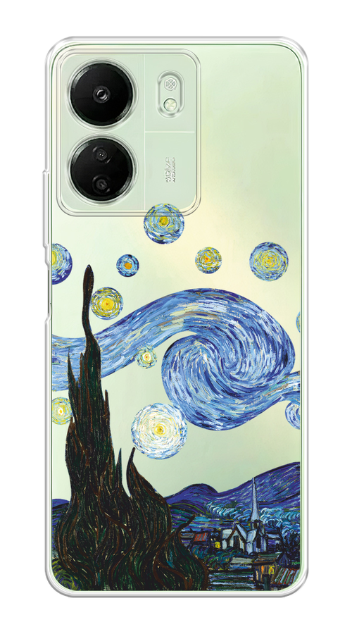

Чехол на Xiaomi Redmi 13C, Poco C65 "Ночь Ван Гога", Голубой;синий;черный, 320550-1