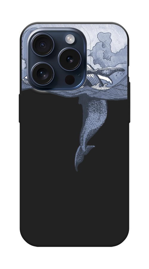 

Чехол Awog на Apple iPhone 15 Pro "Два измерения", Голубой;черный;прозрачный, 15752-1