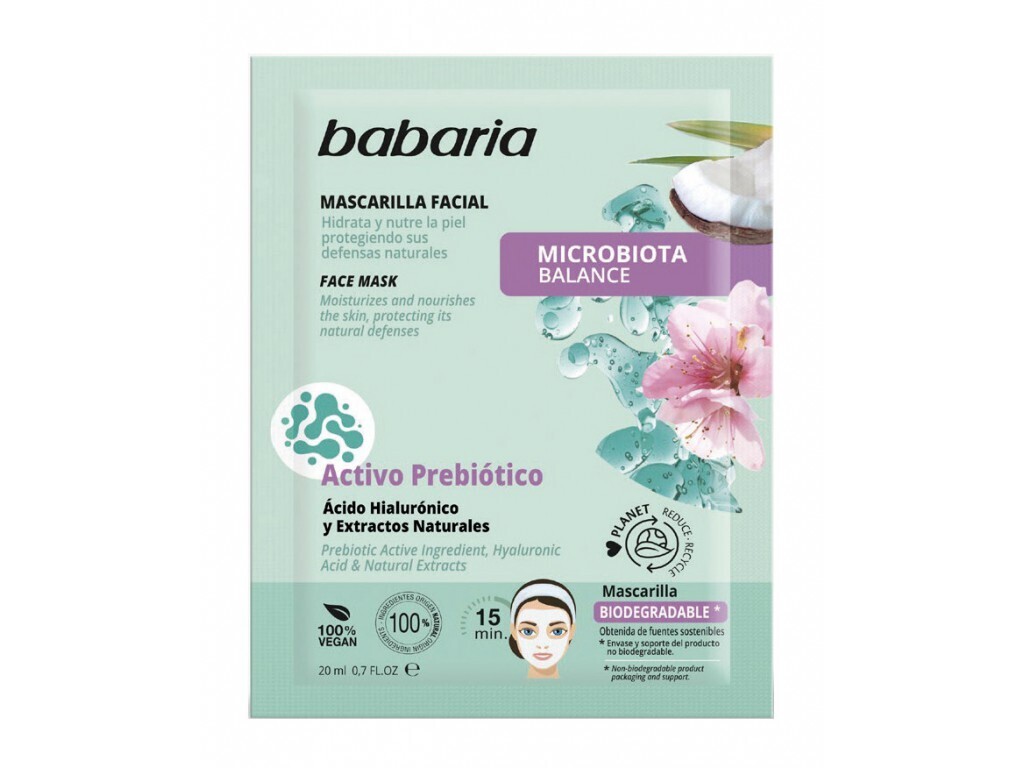 Маска Babaria тканевая для лица Баланс микробиоты 1шт babaria тонизирующая сыворотка для лица vitamin c 30