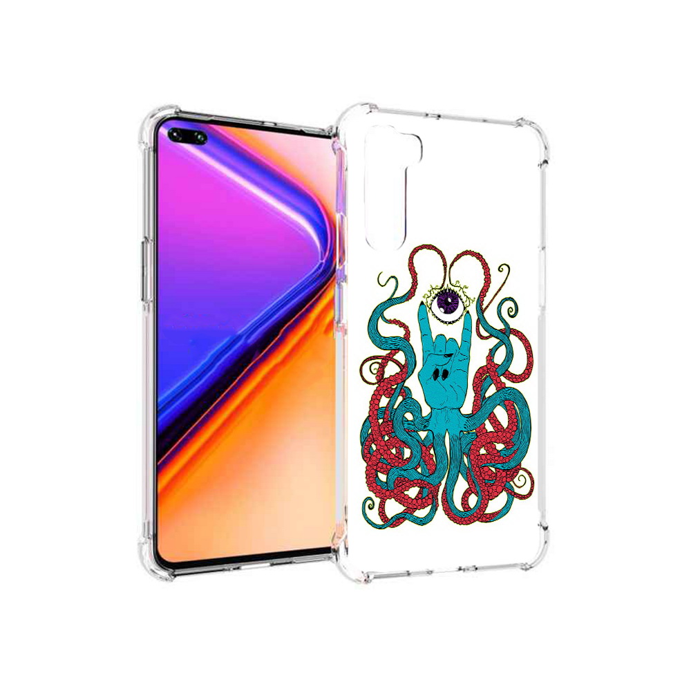 

Чехол MyPads Tocco для OnePlus Nord осьминог-рука абстракция (PT227045.136.530), Прозрачный, Tocco