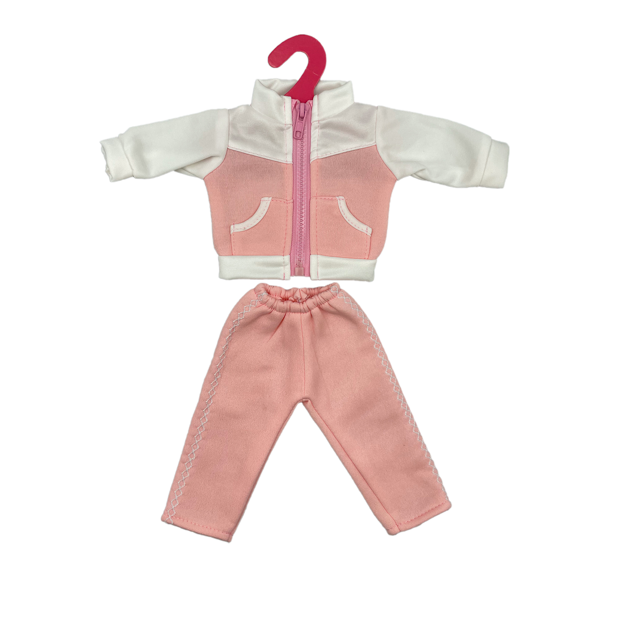 Одежда для куклы пупса SHARKTOYS 38-43 см Комплект куртка и штаны, розовый