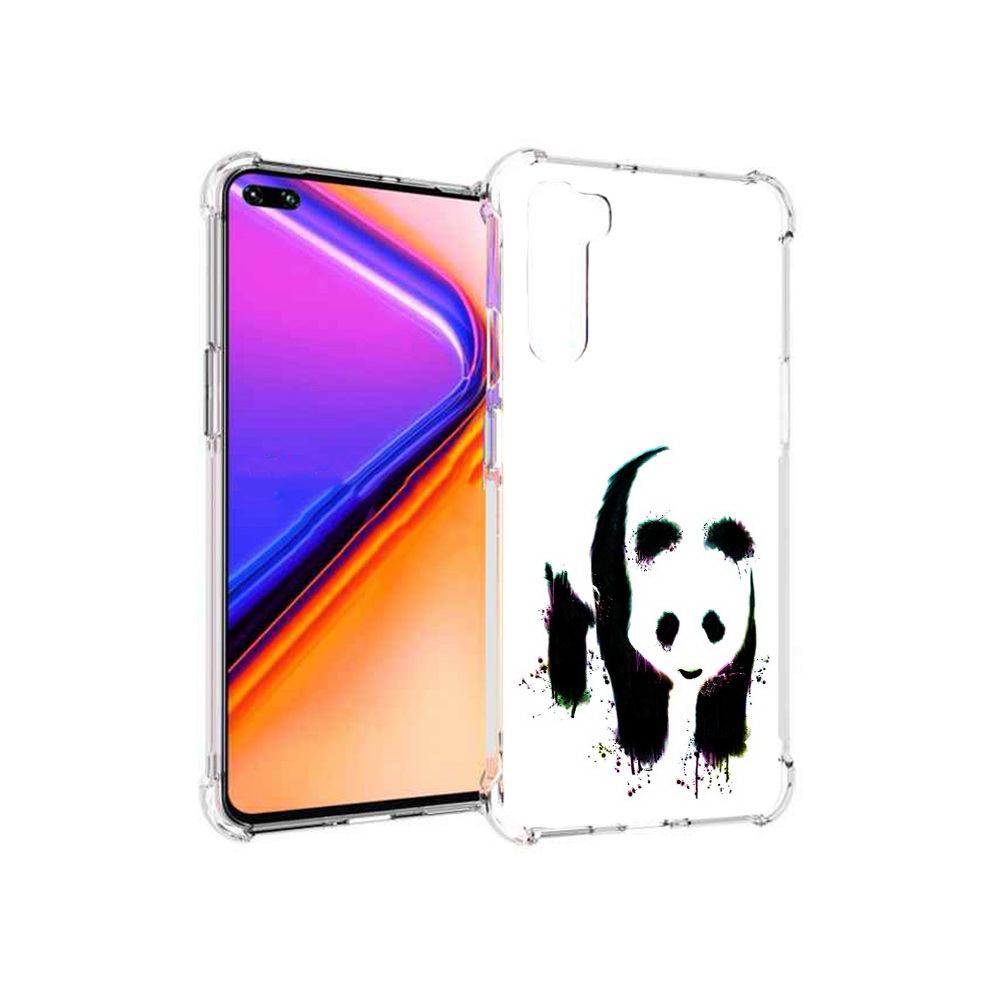 

Чехол MyPads Tocco для OnePlus Nord панда в акварели (PT227045.136.532), Прозрачный, Tocco