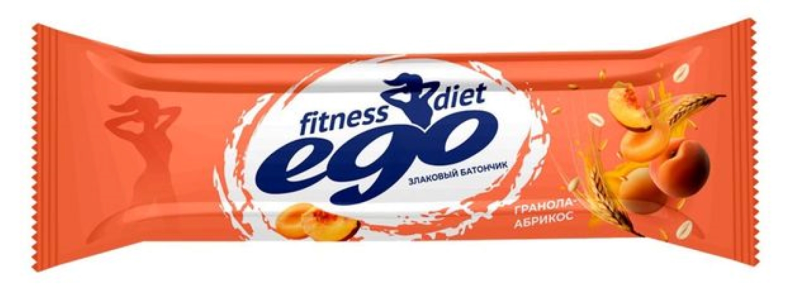 фото Батончик злаковый ego fitness абрикос с витаминами-железом 27 г