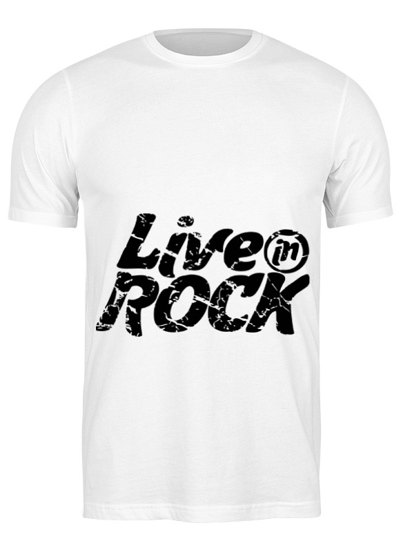 

Футболка мужская Printio Liveinrock белая M, Белый, Liveinrock