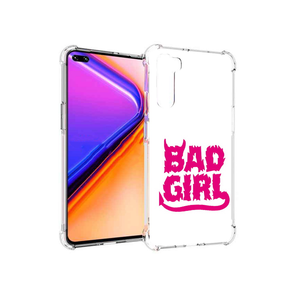 

Чехол MyPads Tocco для OnePlus Nord плохая девочка (PT227045.136.545), Прозрачный, Tocco
