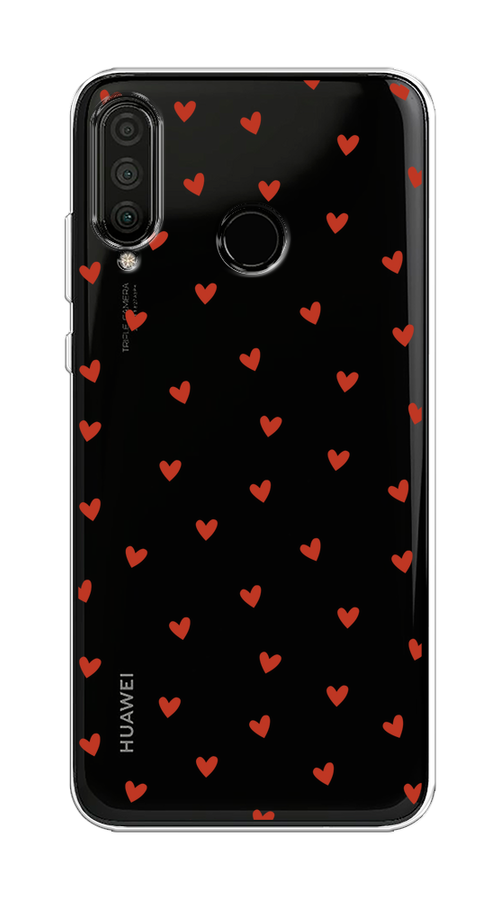 

Чехол на Huawei P30 Lite/Honor 20S/20 Lite 2020 "Red hearts", 67950-1