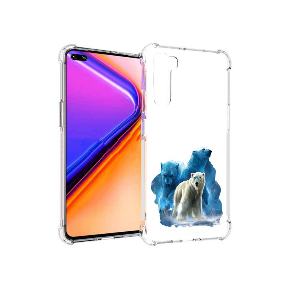 Чехол MyPads Tocco для OnePlus Nord полярный медведь (PT227045.136.549)