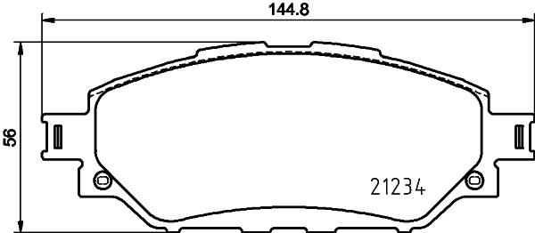 

Тормозные колодки NISSHINBO передние дисковые Strong Ceramic np1134sc